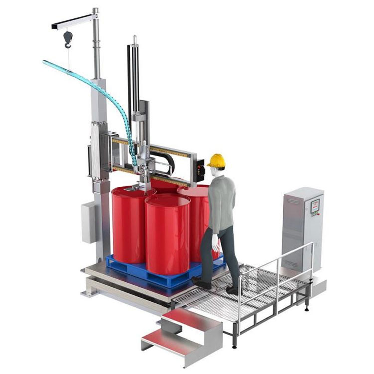 IBC Barrel Rocker Type Chemical Liquid Filling Machine